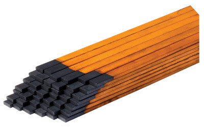 Radnor 64002230  5/8'' X 3/16'' X 12'' Copper-Coated Flat Gouging Carbon Air/Carbon Arc Gouging Electrode (50 Per Box,  1 BOX)
