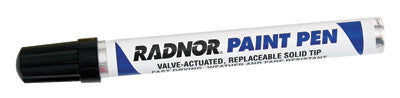 Radnor 64002408  Black Fiber Tip Paint Pen (1 PER CASE)