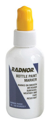 Radnor 64002412  Yellow Bottle Ball Point Paint Marker (1 PER CASE)