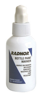 Radnor 64002394  MBWHMC White Bottle Ball Paint Marker  (1 CARD)