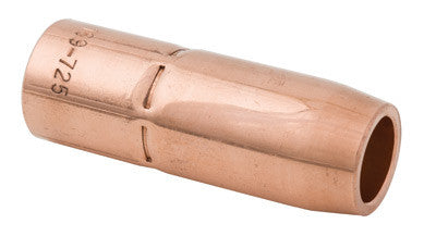 Radnor 64002922  Model 169725 2.625'' Slip Nozzle For 150 - 400A Miller MIGmatic M-25, M-40 And Hobart H Series MIG Guns (2 Per Package)