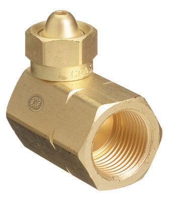 Radnor 64003955  321 CGA-200 To CGA-510 Brass Cylinder Adapter 1 PACK)