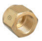 Radnor 64003968  Model CO-2 .83'' - 14 Female Right Hand Threaded Brass NGO Regulator Nut (1 PER CASE)