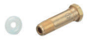 Radnor 64003970  Model CO-3 1/4'' NPT X 2'' Brass Regulator Nipple And PTFE Washer (1 PER CASE)