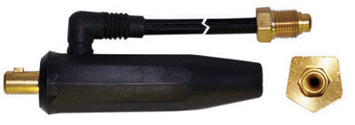 Radnor 64005712  Model DA-24F .508'' Dinse Machine Plug With 18'' Auxiliary Gas Hose And 5/8'' - 18RH Nut And 3/8'' - 24RH Power Cable Connection (1 PER CASE)