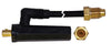 Radnor 64005715  Model DA-917FS .355'' Dinse Machine Plug With 18'' Auxiliary Gas Hose With 5/8''-18RH Nut And 3/8''-24RH Power Cable Connection (1 PER CASE)