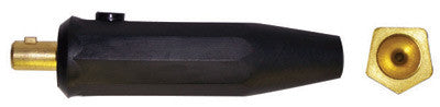 Radnor 64005717  Model DI-26F .508'' Dinse Machine Plug With In-Line Gas Hole And 5/8''-18RH Power Cable Connection (1 PER CASE)