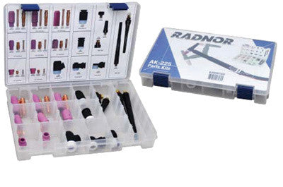 Radnor 64006169  Model AK-225 TIG Accessory Kit for 225 Amp Modular Flex Torch (1 PER CASE)