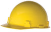 Radnor 64051021 Yellow SmoothDome Class E Type I Polyethylene Slotted Hard Cap With Ratchet Suspension  (1/EA)