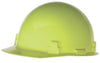 Radnor 64051026 Hi-Viz Yellow SmoothDome Class E Type I Polyethylene Slotted Hard Cap With Ratchet Suspension  (1/EA)