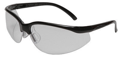 Radnor 64051231 Motion Series Safety Glasses With Black Frame, Clear Polycarbonate Anti-Fog Scratch Resistant Lens And Adjustable Temples  (1/EA)