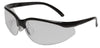 Radnor 64051231 Motion Series Safety Glasses With Black Frame, Clear Polycarbonate Anti-Fog Scratch Resistant Lens And Adjustable Temples  (1/EA)