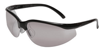 Radnor 64051232 Motion Series Safety Glasses With Black Frame, Clear Polycarbonate Indoor/Outdoor Scratch Resistant Lens And Adjustable Temples  (1/EA)