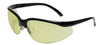 Radnor 64051237 Motion Series Safety Glasses With Black Frame, Amber Polycarbonate Scratch Resistant  Lens And Adjustable Temples  (1/EA)