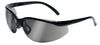 Radnor 64051239 Motion Series Safety Glasses With Black Frame, Silver Mirror Polycarbonate Lens With Scratch Resistant Coating And Adjustable Temples  (1/EA)