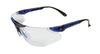 Radnor 64051623 Elite Series Safety Glasses With Blue Frame And Clear Indoor/Outdoor Lens  (1/EA)
