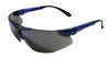 Radnor 64051625 Elite Series Safety Glasses With Blue Frame And Silver Mirror Lens  (1/EA)