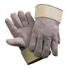 Radnor 64057578 Large Side Split Leather Palm Gloves With Safety Cuff, Full Leather Back And Wing Thumb  (1/PR)