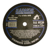 Radnor 64000819  7'' X 1/16'' X 5/8'' A36T Aluminum Oxide Reinforced Type 1 Cut Off Wheel For Use With Circular Saw On Stainless Steel And Metal (1 PER CASE)