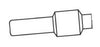 Radnor 64006777  Brand Miller Style 192048 55 Amp Extended Electrode For ICE-40C, ICE-50C, ICE-55C And ICE-55CM Plasma Torch (5/EA)