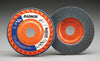 Radnor 64000952  4 1/2'' X 7/8'' 80 Grit Zirconia Alumina Type 27 Flap Disc With Trimmable Plastic Back (10 PER CASE)
