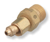 Radnor 64003981  106 B-Size Male To A-Size Female Left Hand Threaded Brass Acetylene/Fuel Gas Hose Adapter (1/EA)