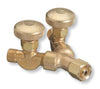 Radnor 64003917  111 B-Size Female Inlet To B-Size Male Outlets Right Hand Threaded Brass Valved Oxygen ''Y'' Connector (1 PER CASE)