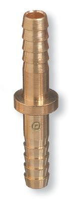 Radnor 64003912  45 3/16'' To 3/16'' Brass Round Barbed Hose Splicer (Bulk Package) (50 PER CASE)