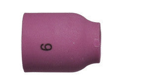 Radnor 64005609  Model 53N60 3/8'' Small #6 Alumina Gas Lens TIG Nozzle (10 PER CASE)