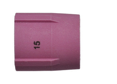 Radnor 64005614  Model 53N89 15/16'' Large, Short #15 Alumina Gas Lens TIG Nozzle (10 PER CASE)