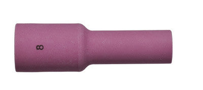 Radnor 64005619  Model 54N14L 1/2'' Medium, Long #8 Alumina Gas Lens TIG Nozzle (10 PER CASE)
