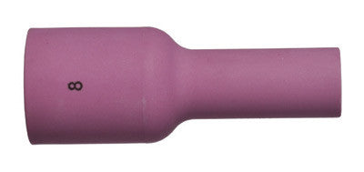 Radnor 64005649  Model 57N74XL 1/2'' Large, X-Long # 8 Alumina Gas Lens TIG Nozzle (10 PER CASE)