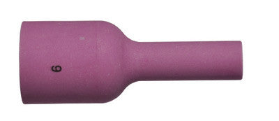 Radnor 64005651  Model 57N75XL 3/8'' Large, X-Long #6 Alumina Gas Lens Nozzle (10 PER CASE)