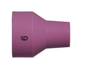 Radnor 64005762  Model 14N59 3/8'' #6 Alumina TIG Nozzle (10 PER CASE)