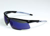 Radnor 64051546 QuartzSight5? Safety Glasses With Black Frame And Blue Mirror Lens  (1/EA)