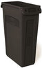 Rubbermaid 354060BK SLIM JIM TRASH CAN WITH VENTING CHANNELS, BLACK, 23 GALLONS (1 PER CASE)