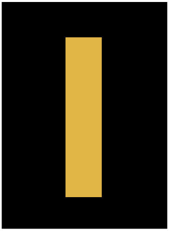 NMC HIL25I-LETTER, I, 2.5 HIGH VISIBILITY YELLOW BLACK, PS VINYL (1 EACH)