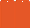 NMC RPT155G-TAGS, ORANGE BLANK, 6X3, .015 MIL UNRIP VINYL, 25 PK W/ GROMMET (PAK OF 25)