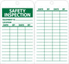 NMC RPT170G-TAGS, SAFETY INSPECTION, 6X3, GROMMET, UNRIP VINYL W/ GROMMET (PAK OF 25)
