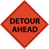 NMC RUR2-TRAFFIC, DETOUR AHEAD, 48X48, ROLL UP SIGN, REFLECTIVE (1 EACH)