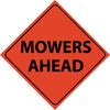 NMC RUR5-TRAFFIC, MOWERS AHEAD, 48X48, ROLL UP SIGN, REFLECTIVE (1 EACH)
