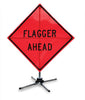 NMC RUSTAND-TRAFFIC, SIGN STAND FOR 30 - 48in ROLL UP SIGNS. (1 EACH)