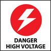 NMC S11R-DANGER HIGH VOLTAGE (W/ GRAPHIC), 7X7, RIGID PLASTIC (1 EACH)