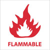 NMC S12P-FLAMMABLE (W/GRAPHIC), 7X7, PS VINYL (1 EACH)