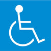 NMC S23R-HANDICAPPED (W/ GRAPHIC), 7X7, RIGID PLASTIC (1 EACH)