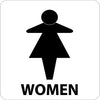 NMC S25R-WOMEN (W/ GRAPHIC), 7X7, RIGID PLASTIC (1 EACH)