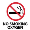 NMC S41R-NO SMOKING OXYGEN (W/ GRAPHIC), 7X7, RIGID PLASTIC (1 EACH)