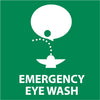 NMC S50R-EMERGENCY EYE WASH (W/ GRAPHIC), 7X7, RIGID PLASTIC (1 EACH)