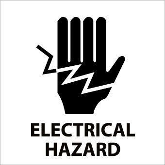 NMC S62AP-ELECTRICAL HAZARD (GRAPHIC), 4X4, PS VINYL (PAK OF 5)