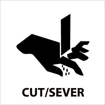 NMC S65AP-CUT/SEVER (GRAPHIC), 4X4, PS VINYL (PAK OF 5)